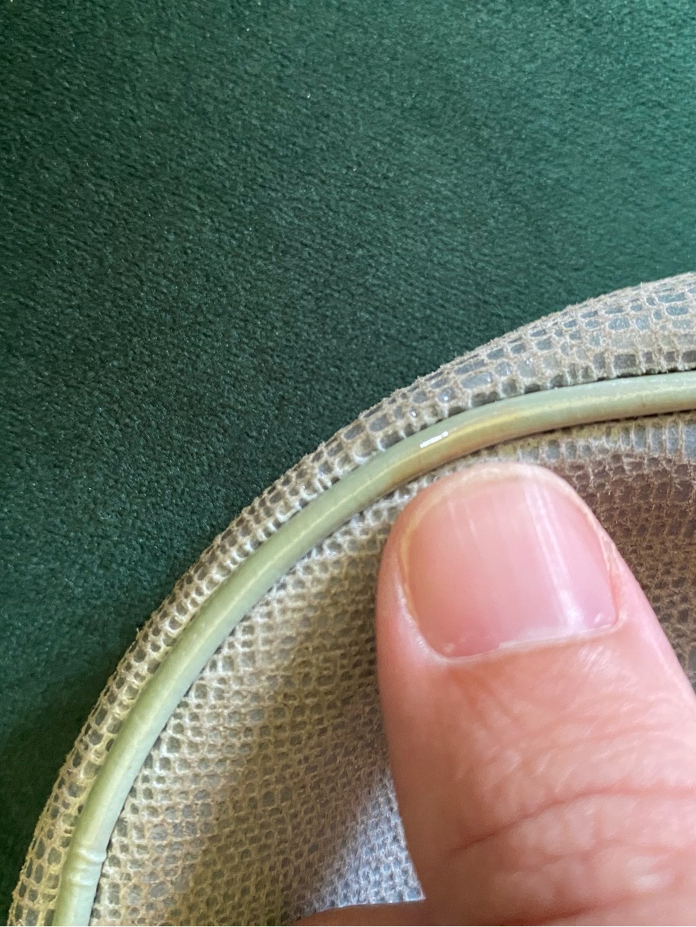 Vintage Christian Dior Lizard Embossed Mini Saddle Pochette - Y2K John Galliano - Picture 11 of 14